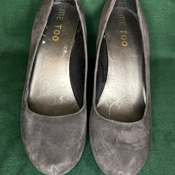 Me Too | Suede | Gray Heels | 8M - Picture 1 of 5